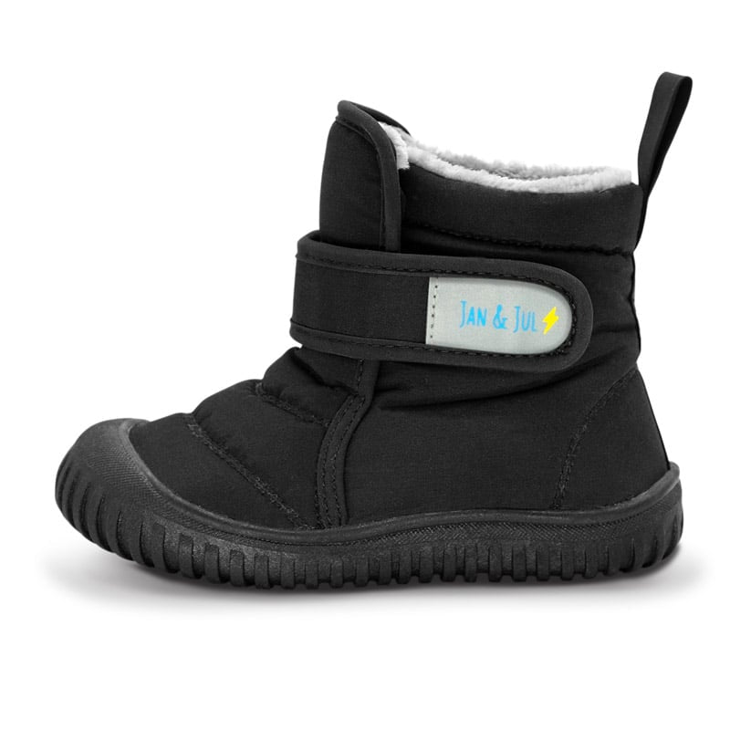 Jan & Jul Toasty-Dry Booties in Black - side view