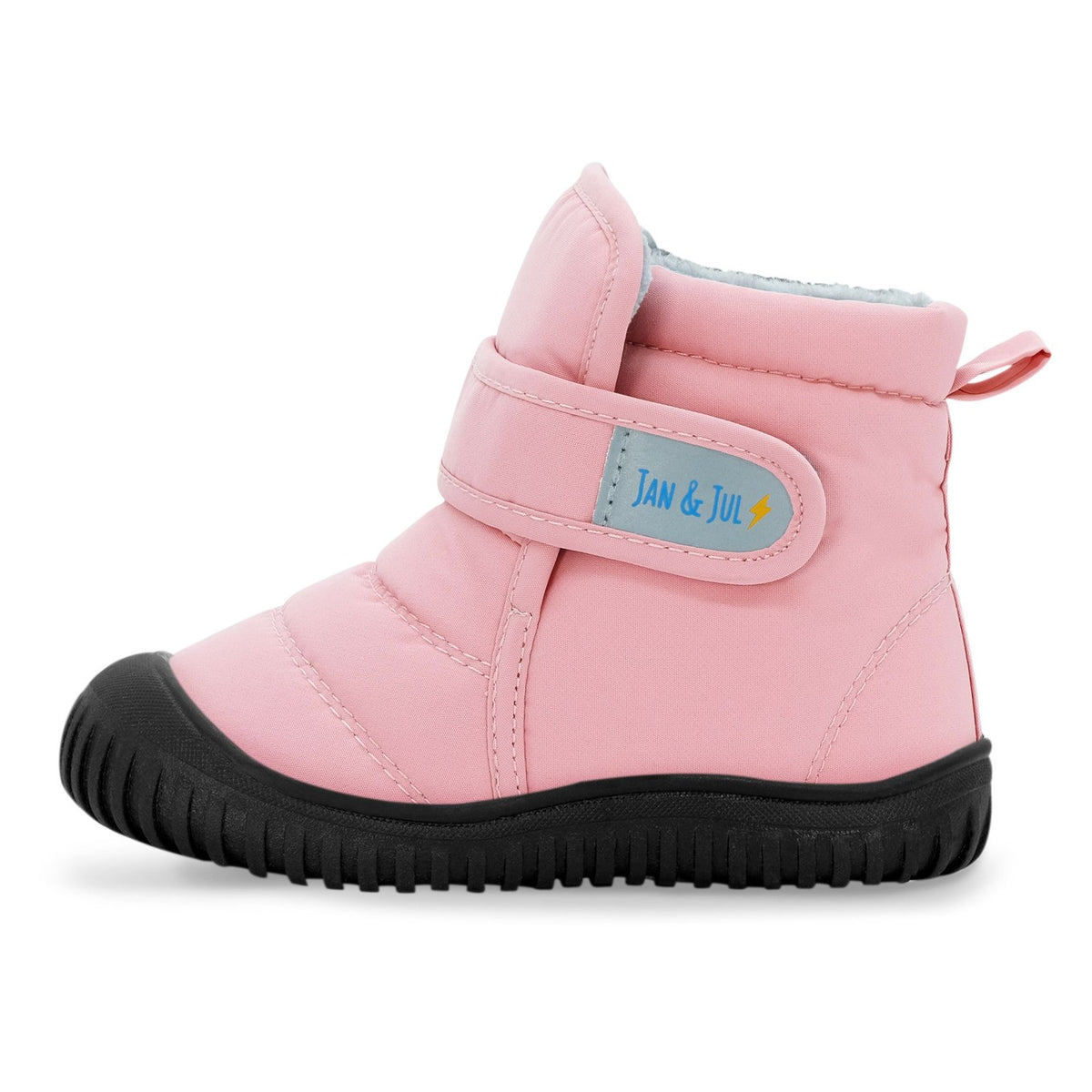 Jan & Jul Toasty-Dry Booties in Dusty Pink - side view