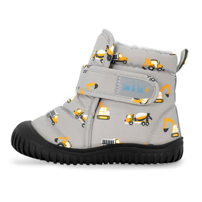 Jan & Jul Toasty-Dry Booties in Grey Construction - side view