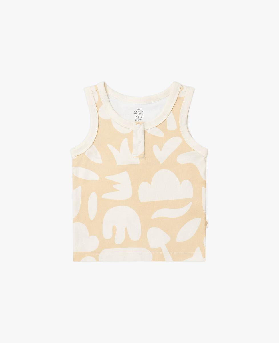 Petite Revery Quick Dry Cotton Tank Top - Sunny Fields