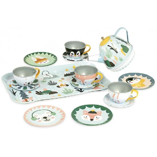 Vilac Michell Carlslund - Musical Tin Tea Set