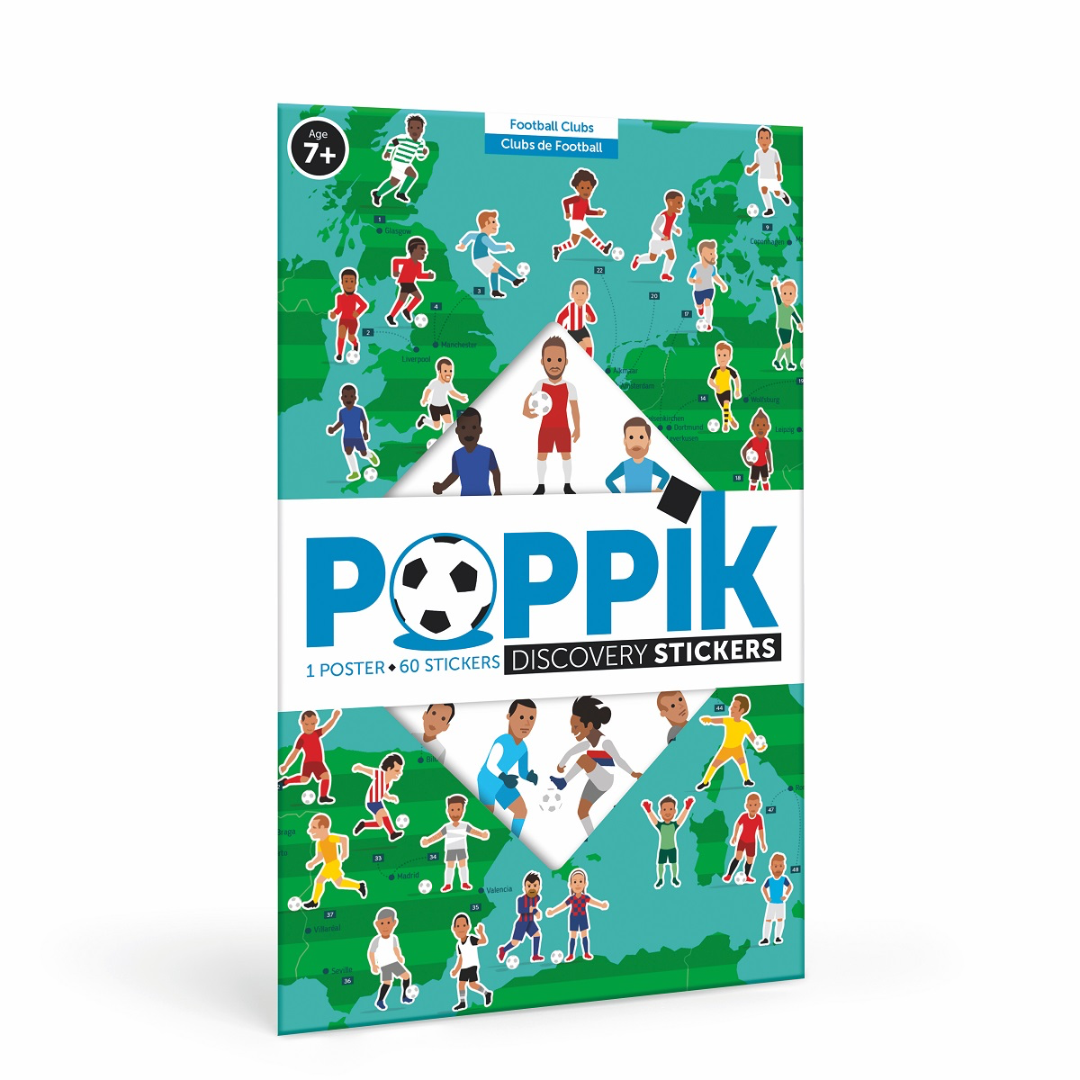 POPPIK Discovery Poster European Football (Soccer) Clubs