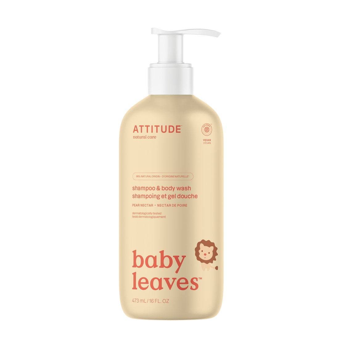 ATTITUDE 2-in-1 Shampoo & Body Wash: Baby Leaves