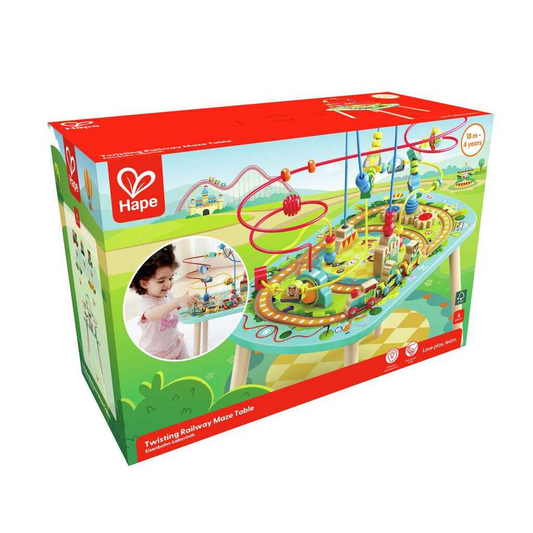 Hape® Twisting Railway Maze Table