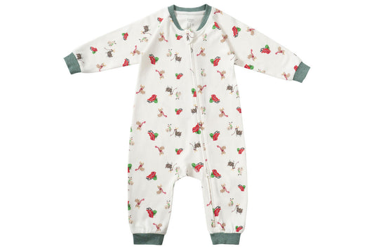 Nest Design Long Sleeve Footless Sleeper (Organic Cotton) - Sleigh All Day