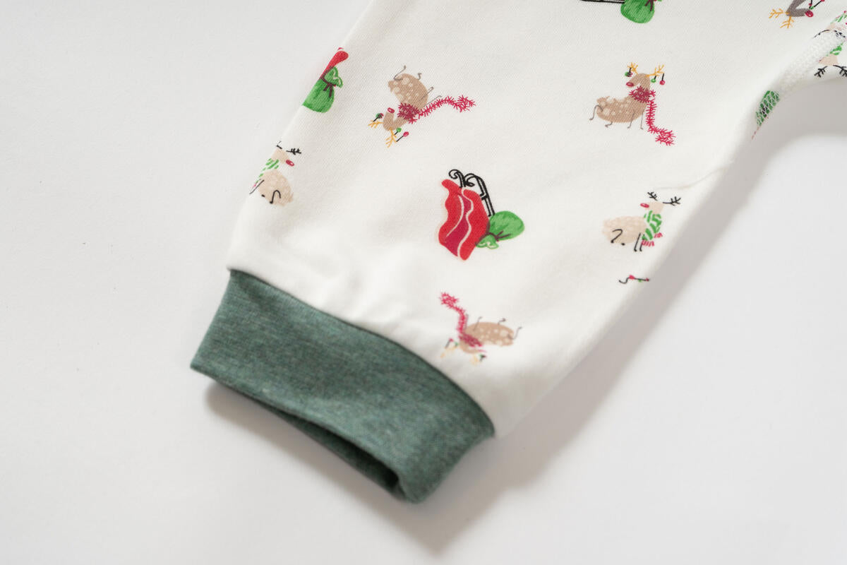 Nest Design Long Sleeve Footless Sleeper (Organic Cotton) - Sleigh All Day