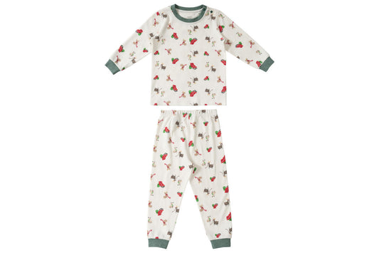 Nest Designs Two-Piece Long Sleeve PJ Set Pj Set (Organic Cotton) - Sleigh All Day