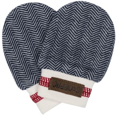 Juddlies Designs Organic Cottage Scratch Mitts - Lake Blue