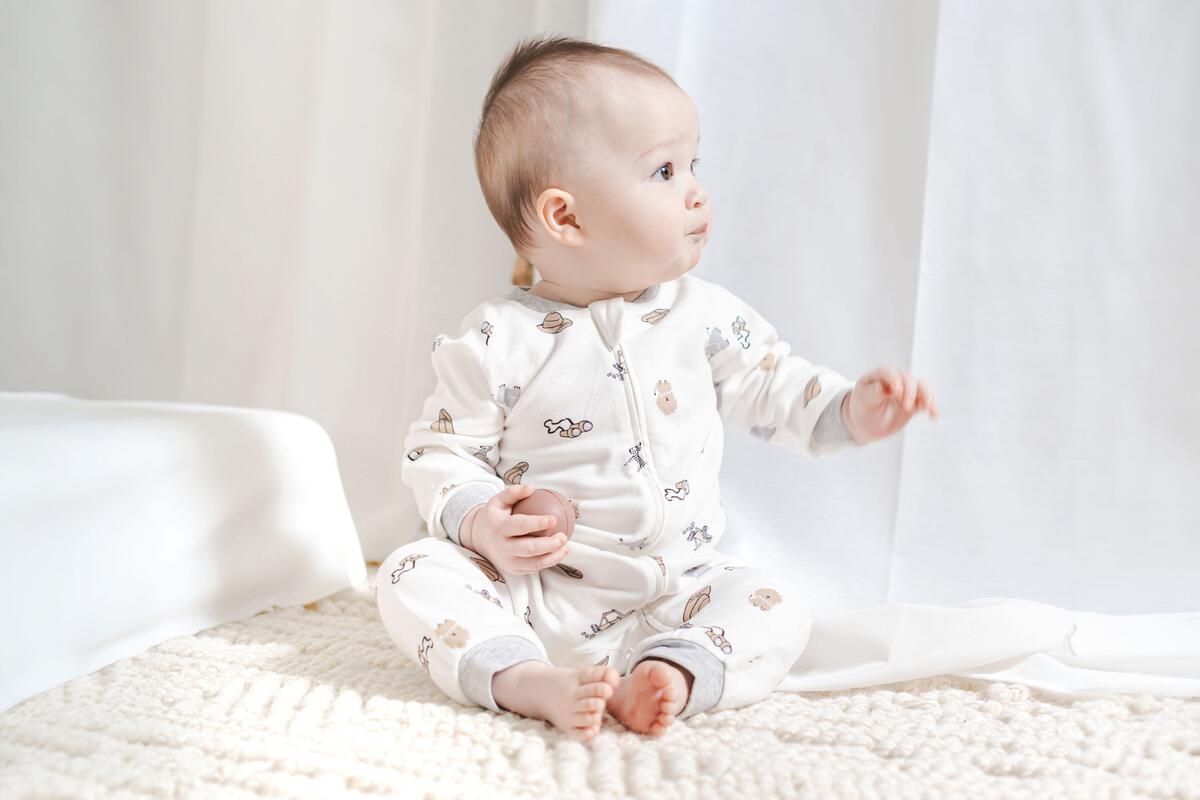 Nest Design Long Sleeve Footless Sleeper (Organic Cotton) - Safawhee!