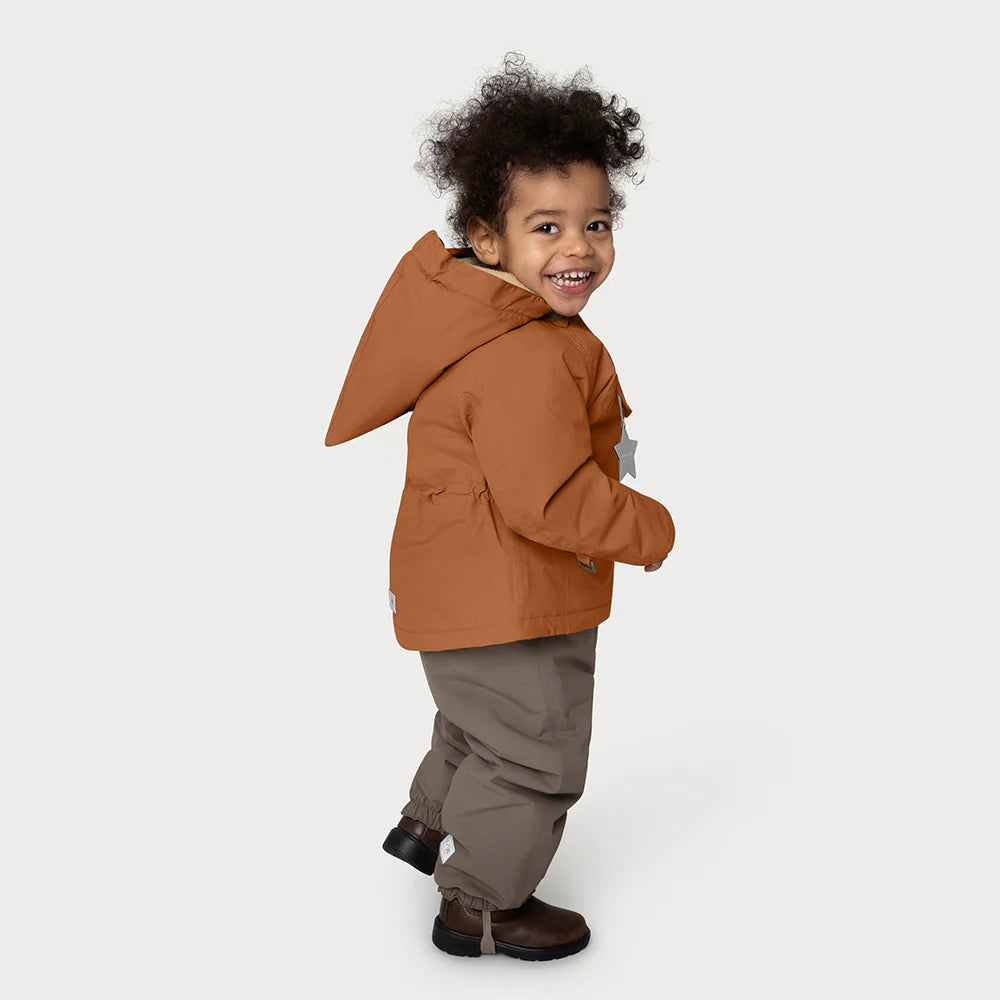 Mini A Ture MATWANG FLEECE LINED WINTER JACKET. GRS - Pecan Brown