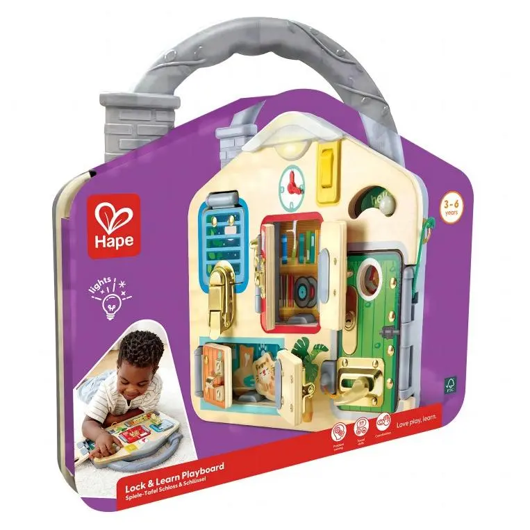 Hape® LOCK & LEARN PLAYBOARD