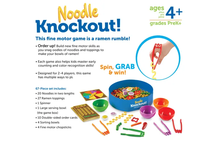 NOODLE KNOCKOUT – RAMEN FINE MOTOR GAME – LEARNING RESOURCES