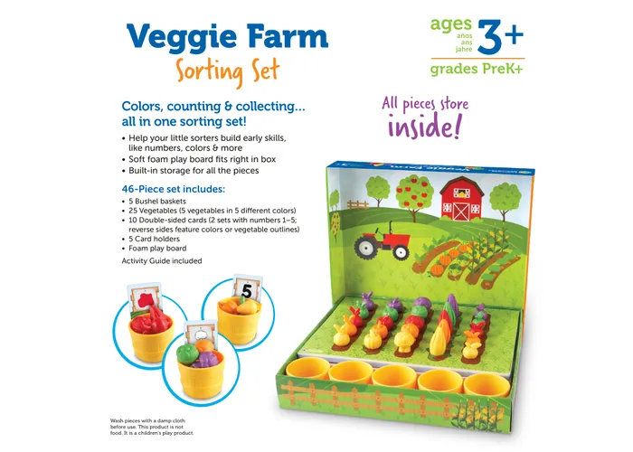 VEGGIE FARM SORTING SET – LEARNING RESOURCES