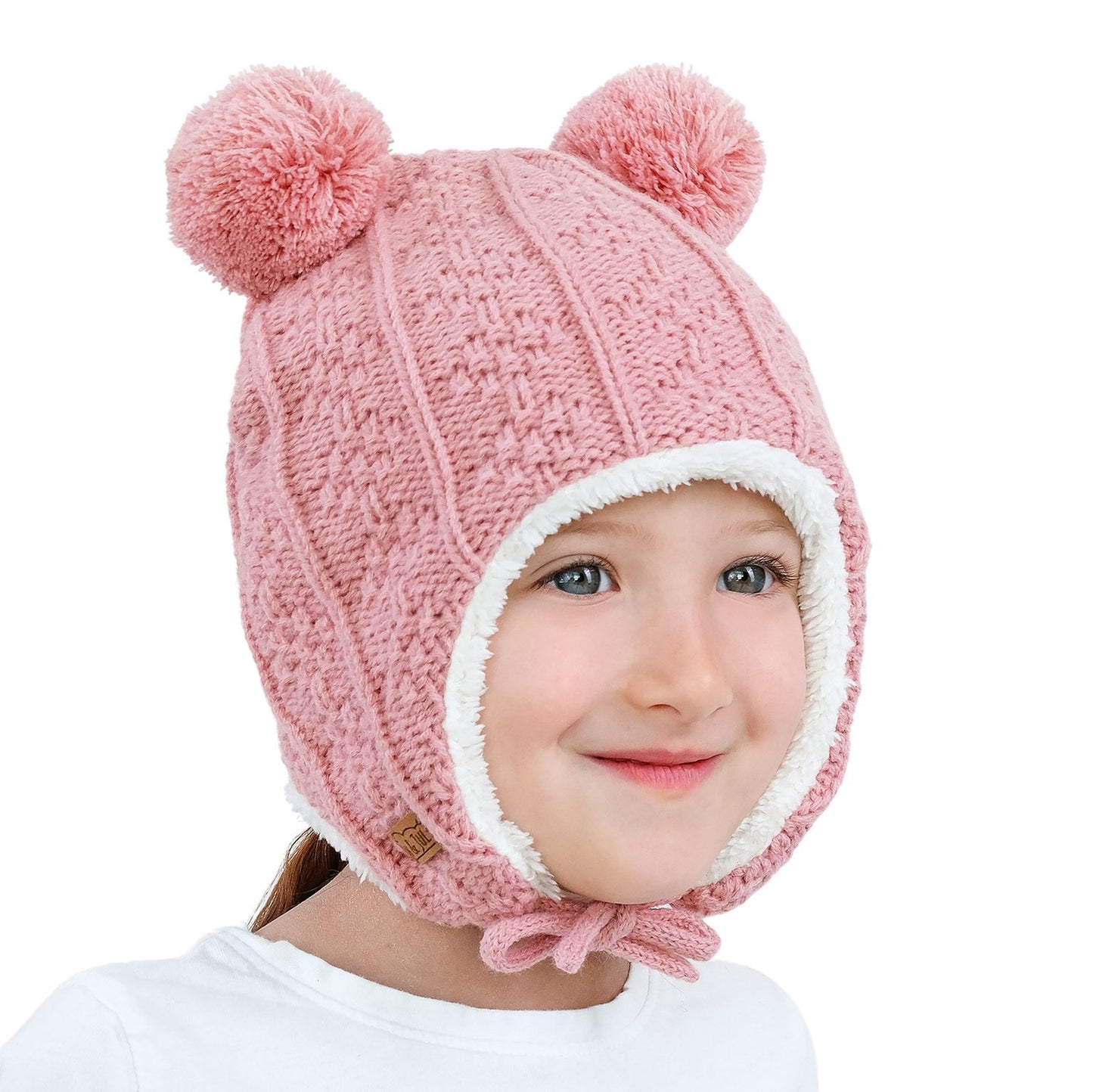 Jan and Jul Kids Knit Winter Earflap Hats