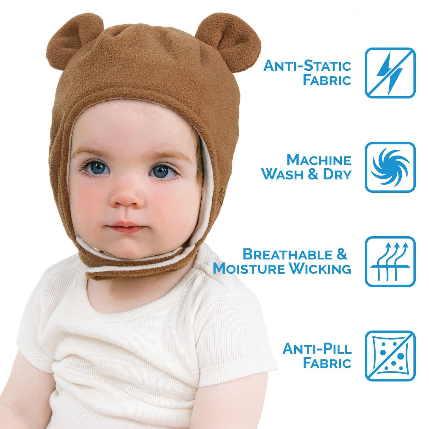 Jan and Jul Kids Fleece Animal Hats