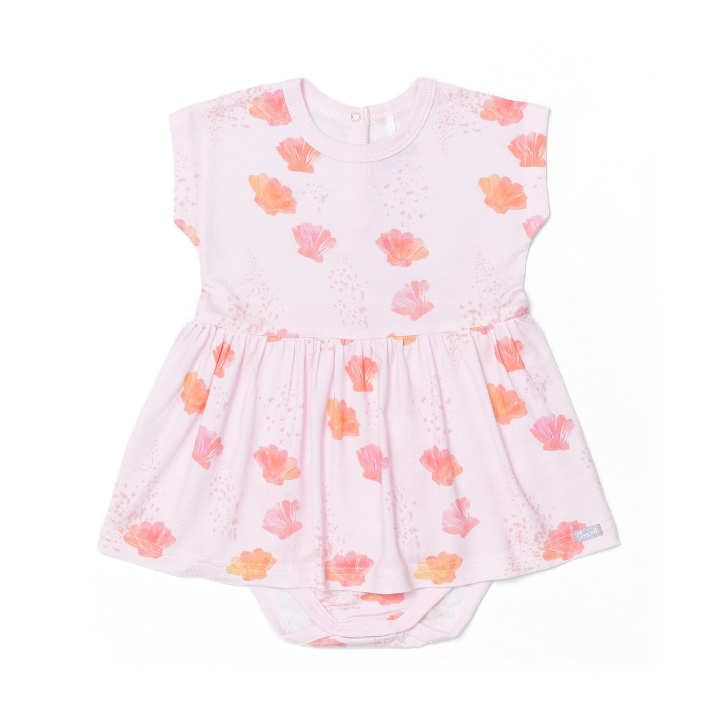 COCCOLI Modal Romper - Seashells On Pink