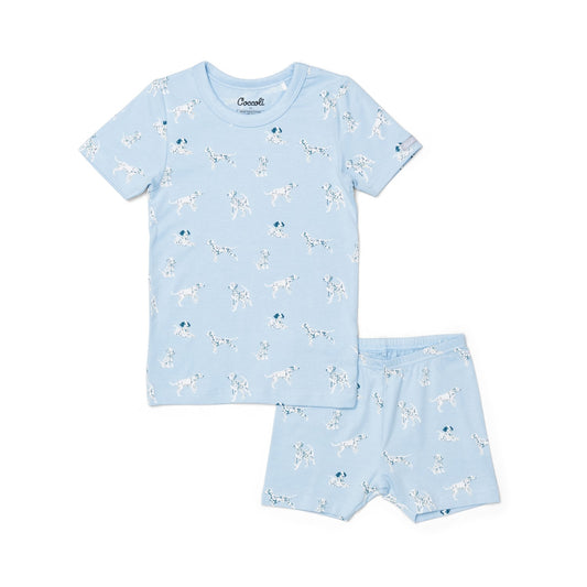 Coccoli SS COTTON-MODAL Pajamas - Dogs On Skyride