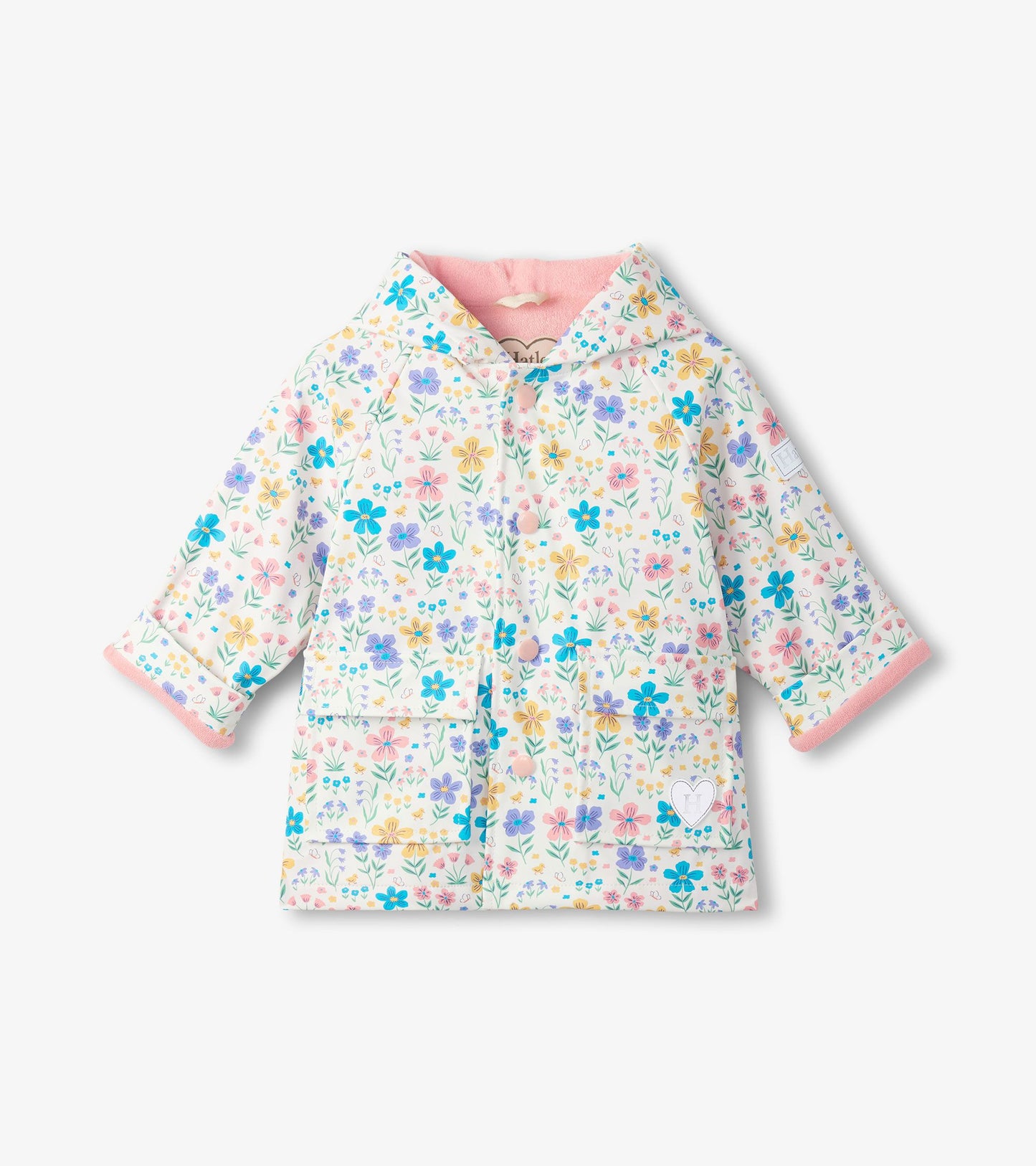 Hatley Little Garden Chicks Snap Rain Coat