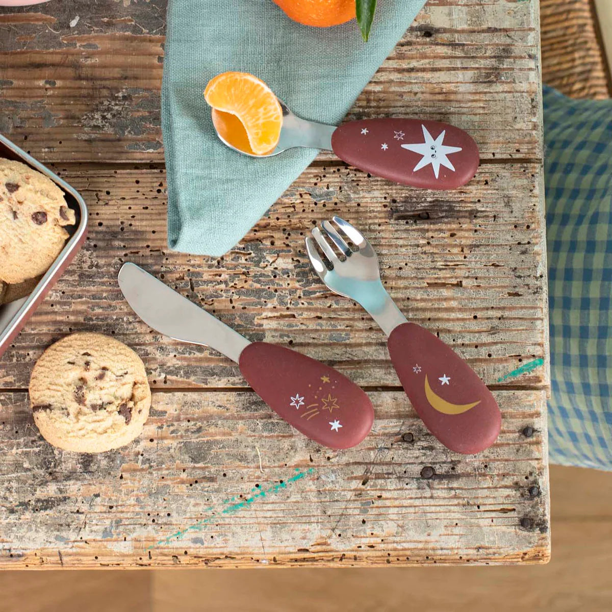 Moulin Roty APRES LA PLUIE - SET OF CUTLERY