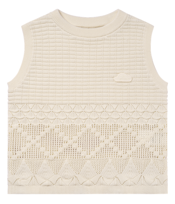 Petite Revery Knit Vest - Jet Stream