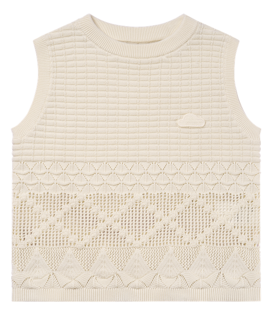 Petite Revery Knit Vest - Jet Stream