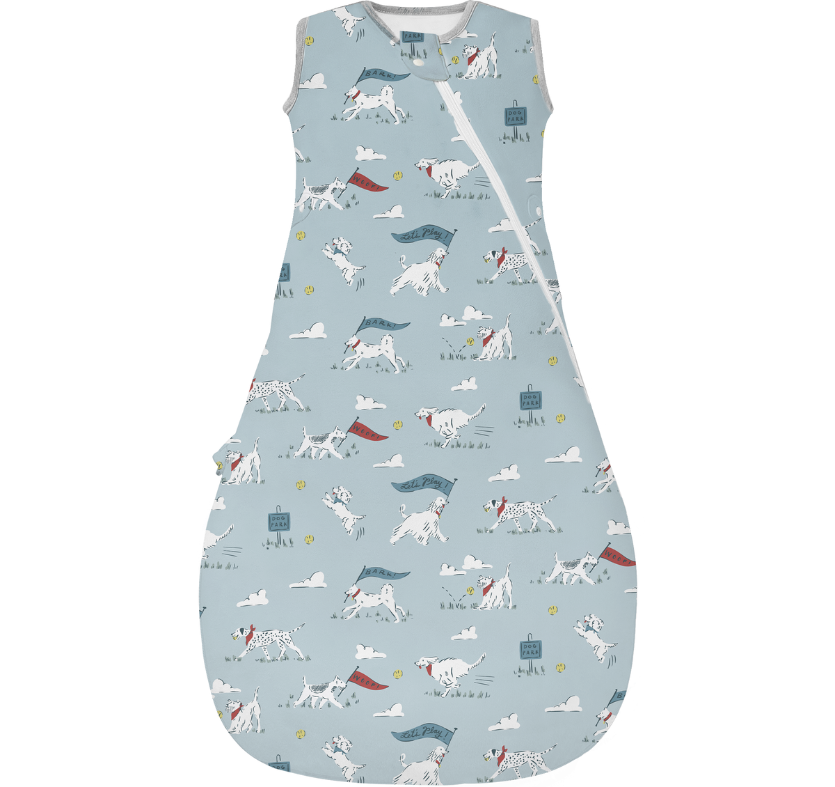 Nest Designs Startle Stop Sleep Bag Set 0.5 TOG (Organic Cotton) - Puppy Park