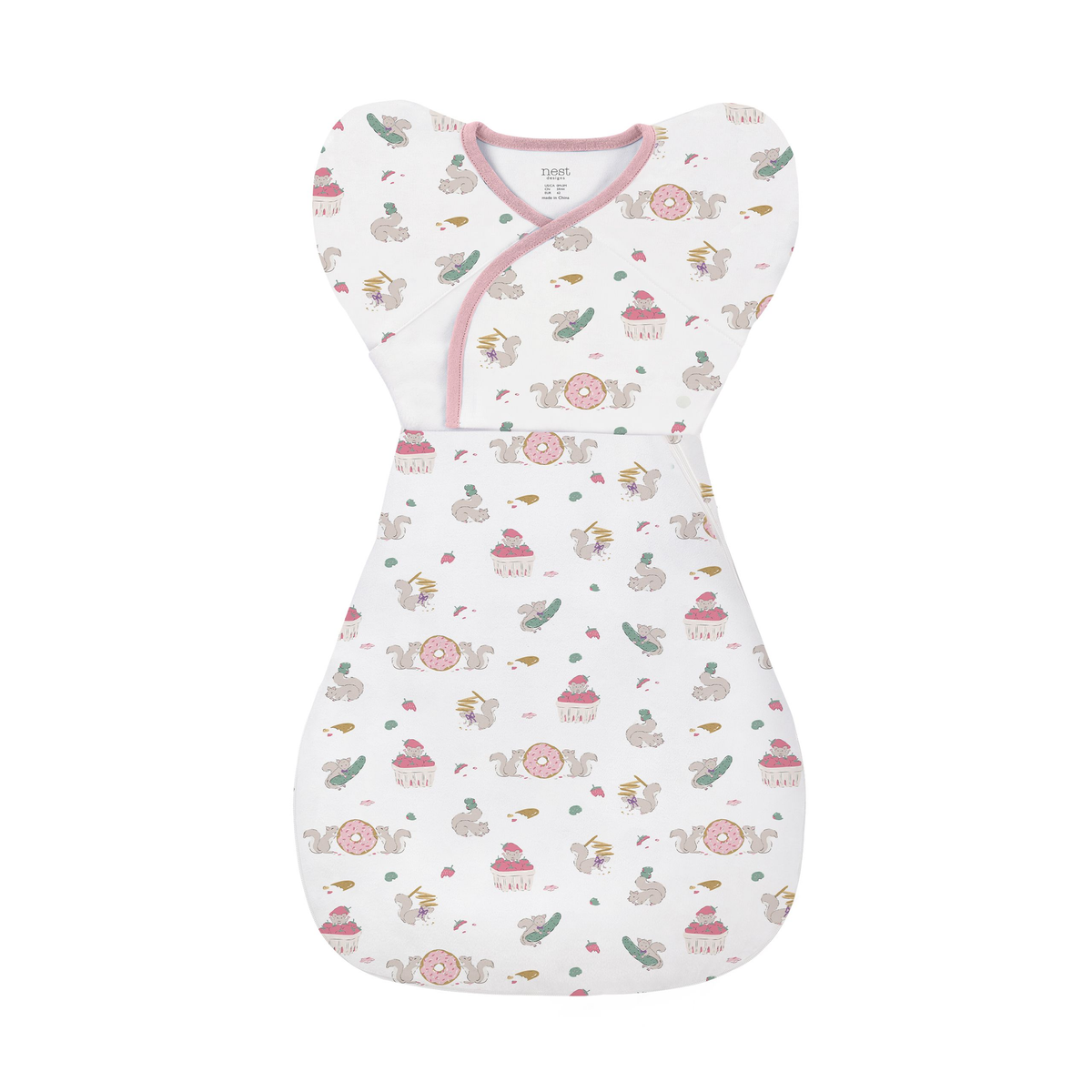 Nest Designs Startle Stop Sleep Bag Set 0.5 TOG (Organic Cotton) - Very Squirrelly