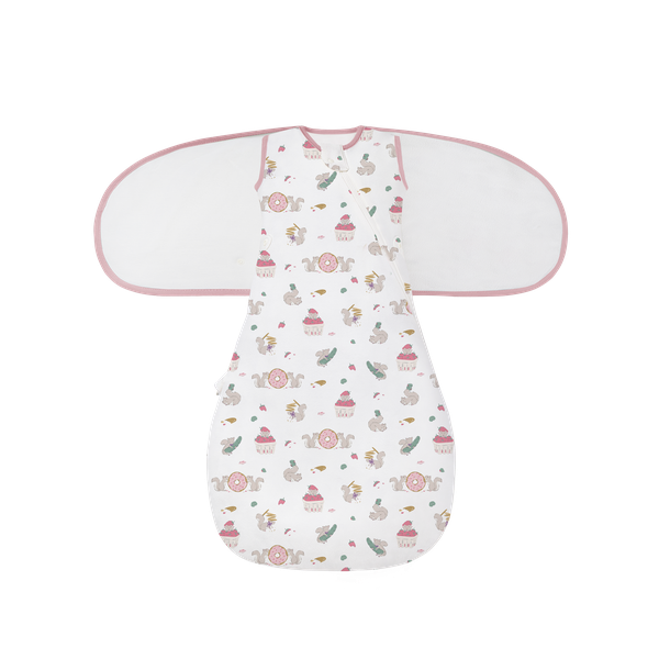 Nest Designs Startle Stop Sleep Bag Set 0.5 TOG (Organic Cotton) - Very Squirrelly