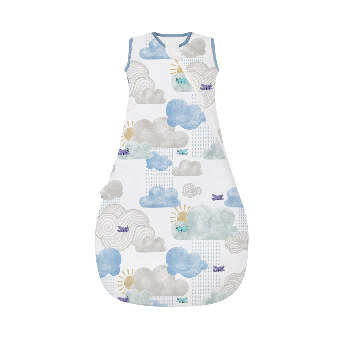 Nest Designs Startle Stop Sleep Bag Set 0.5 TOG (Organic Cotton) - Fluffy Puffs