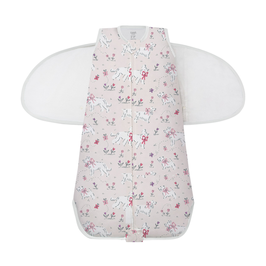 Nest Designs Swaddle Sleep Bag 1.0 TOG (Organic Cotton) - Doggie Meadow