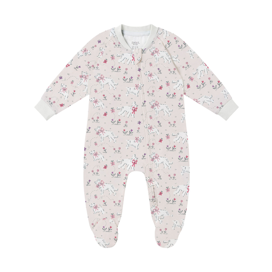 Nest Designs Long Sleeve Footed Sleeper (Avocado Bamboo) - Doggie Meadow