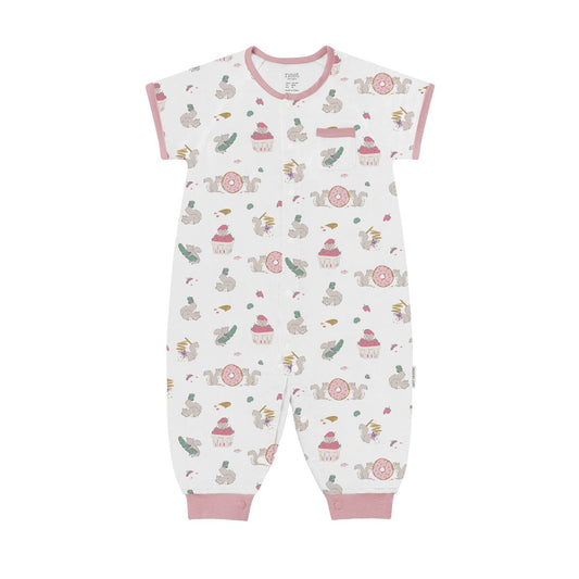 Nest Designs Short Sleeve Romper (Bamboo) - Very Squirrelly