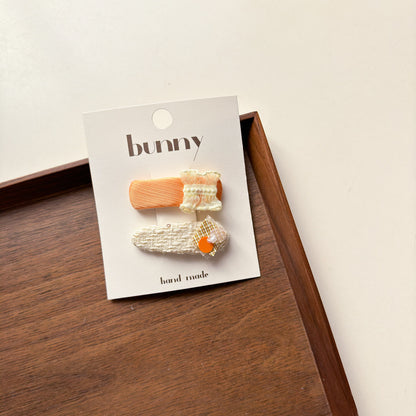 Bunny 2-pack Hair Clips - product photo