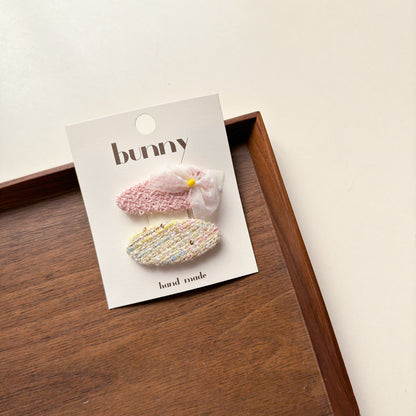 Bunny 2-pack Hair Clips - product photo