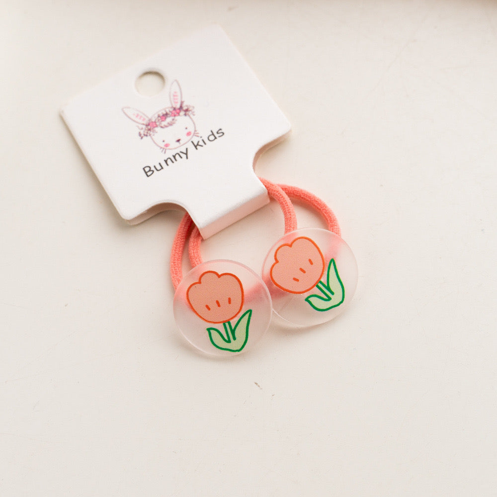 BUNNY® 2-pack Flower and Fruit hair tie