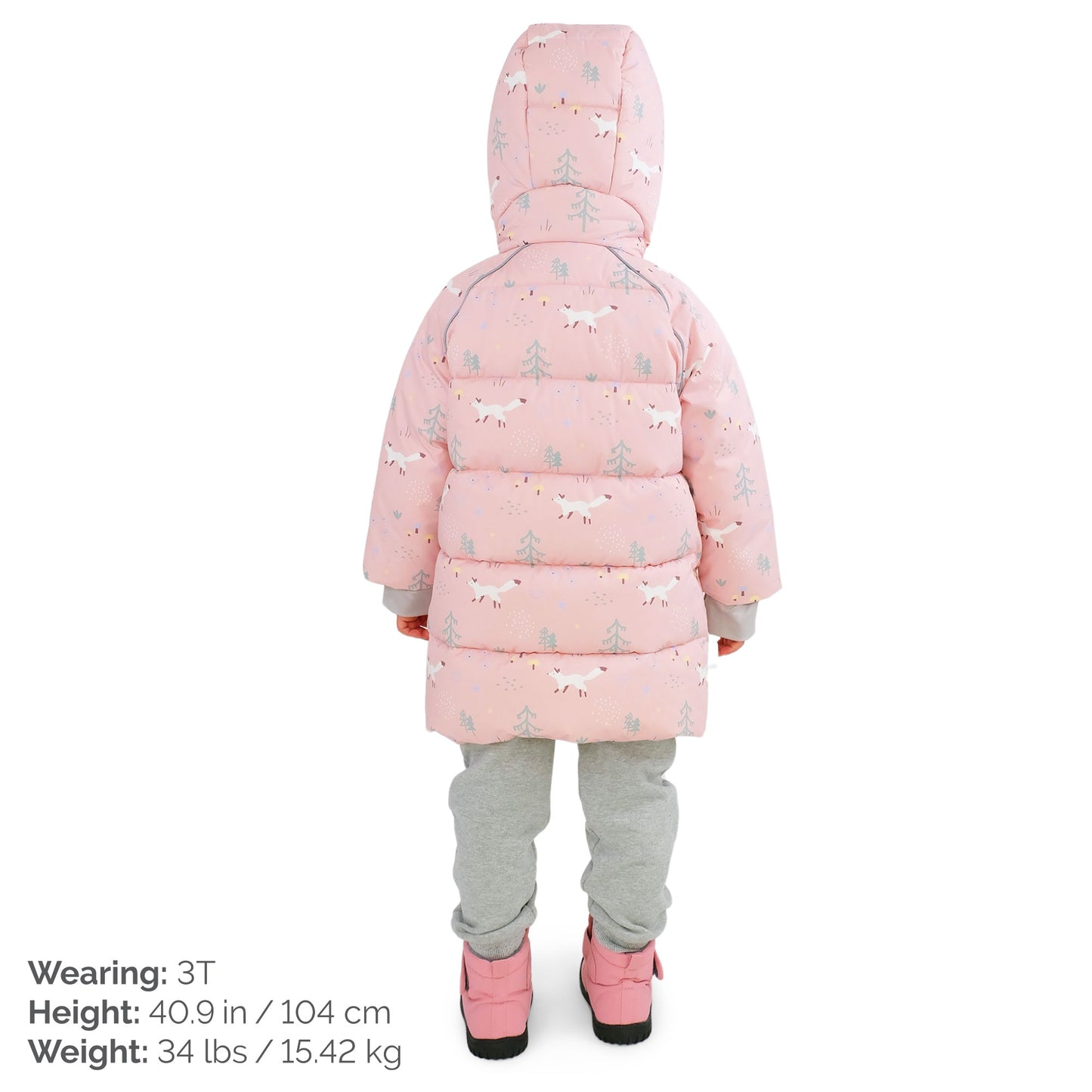 Jan and Jul PINK FOREST | Kids Waterproof Winter Coat