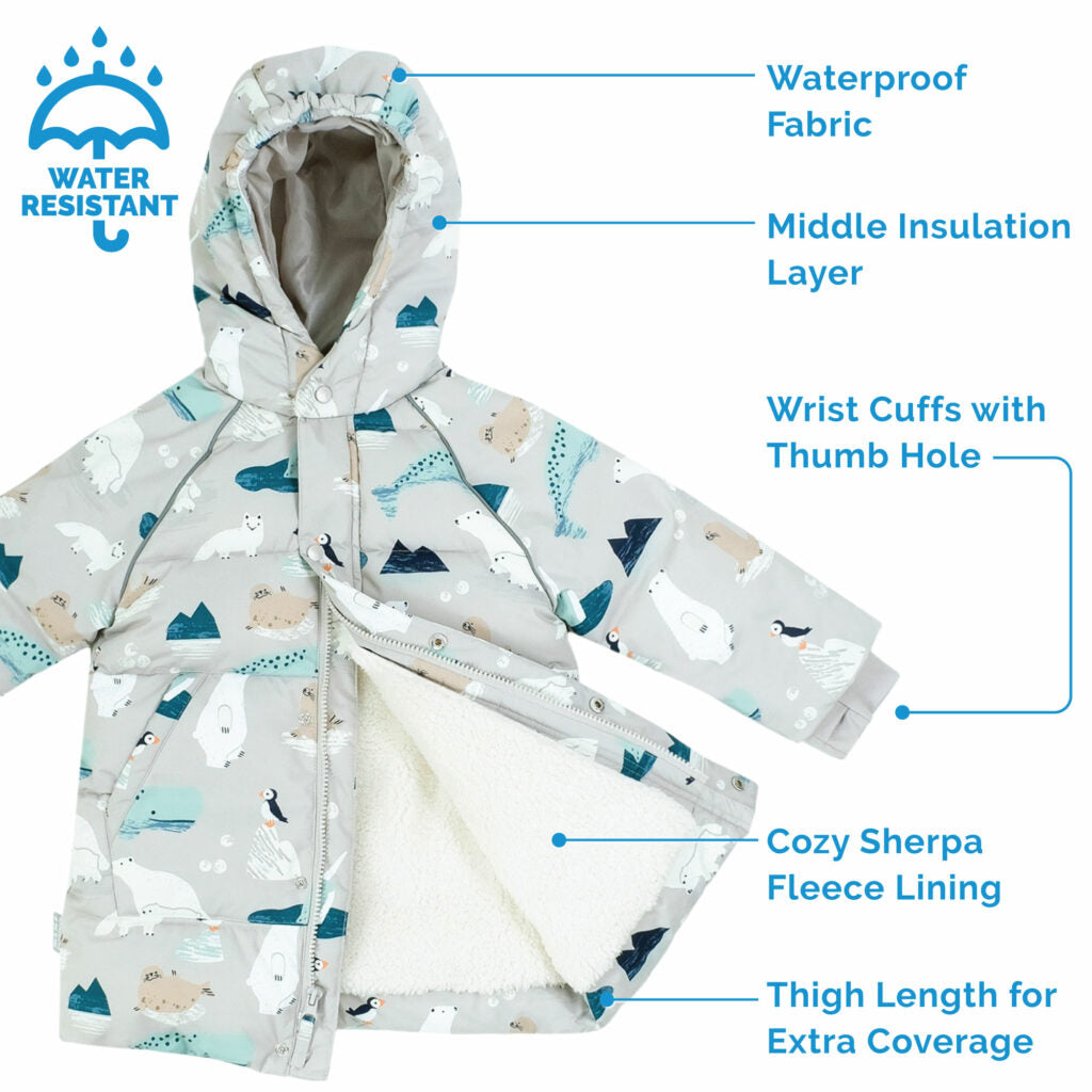 Jan and Jul Polar Pals | Kids Waterproof Winter Coat