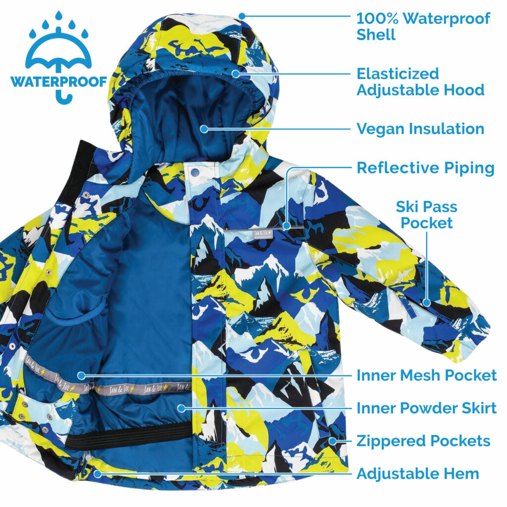 Jan and Jul Neon Peaks | Kids Ski Jacket