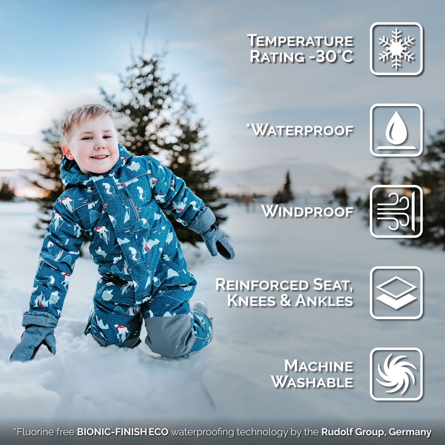 Jan and Jul  | Kids Waterproof Snowsuit