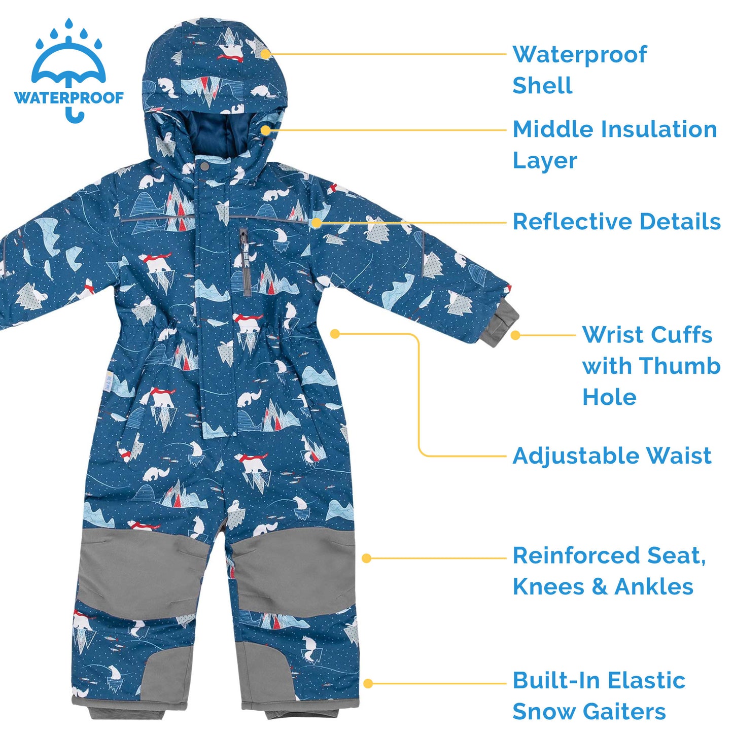 Jan and Jul  | Kids Waterproof Snowsuit