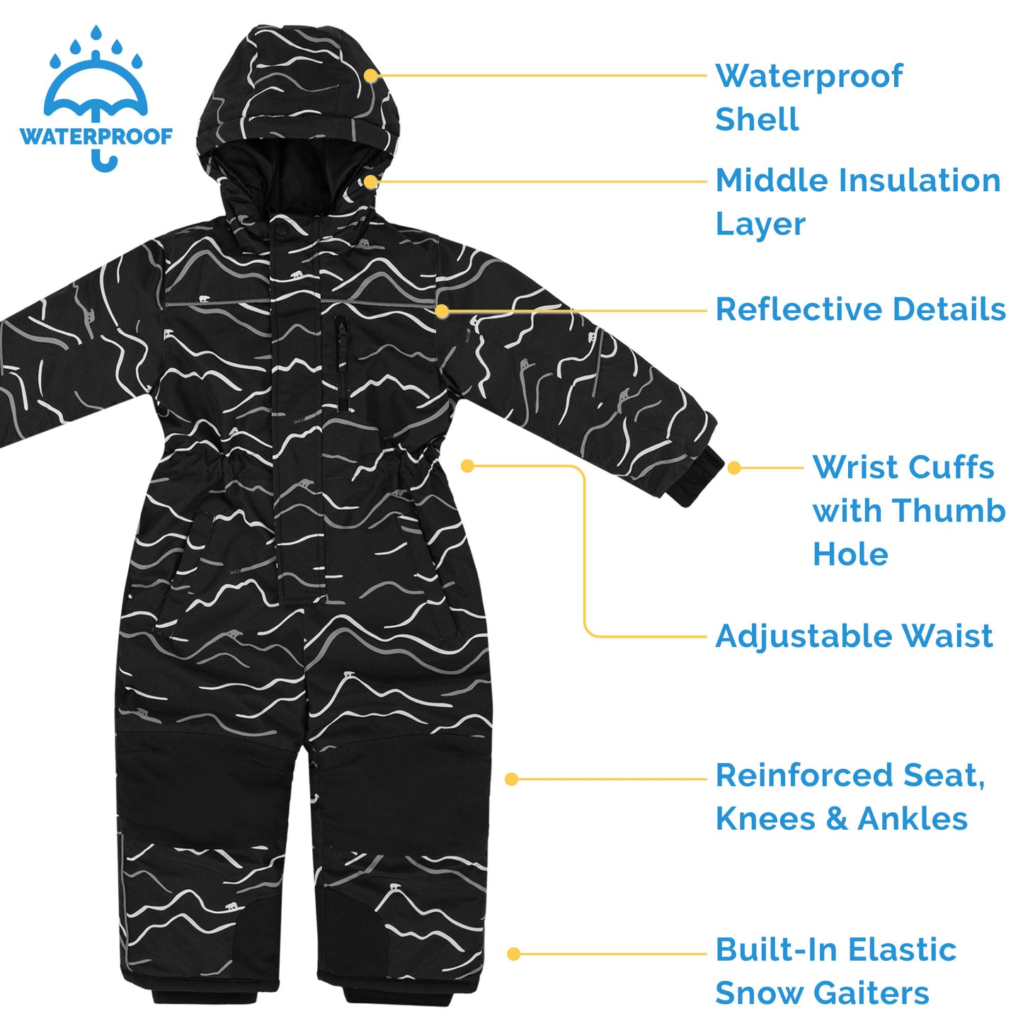 Jan and Jul  | Kids Waterproof Snowsuit