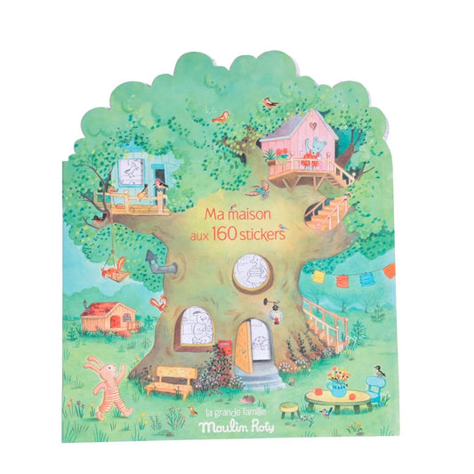 Moulin Roty Grande Famille - Colouring Book with Stickers