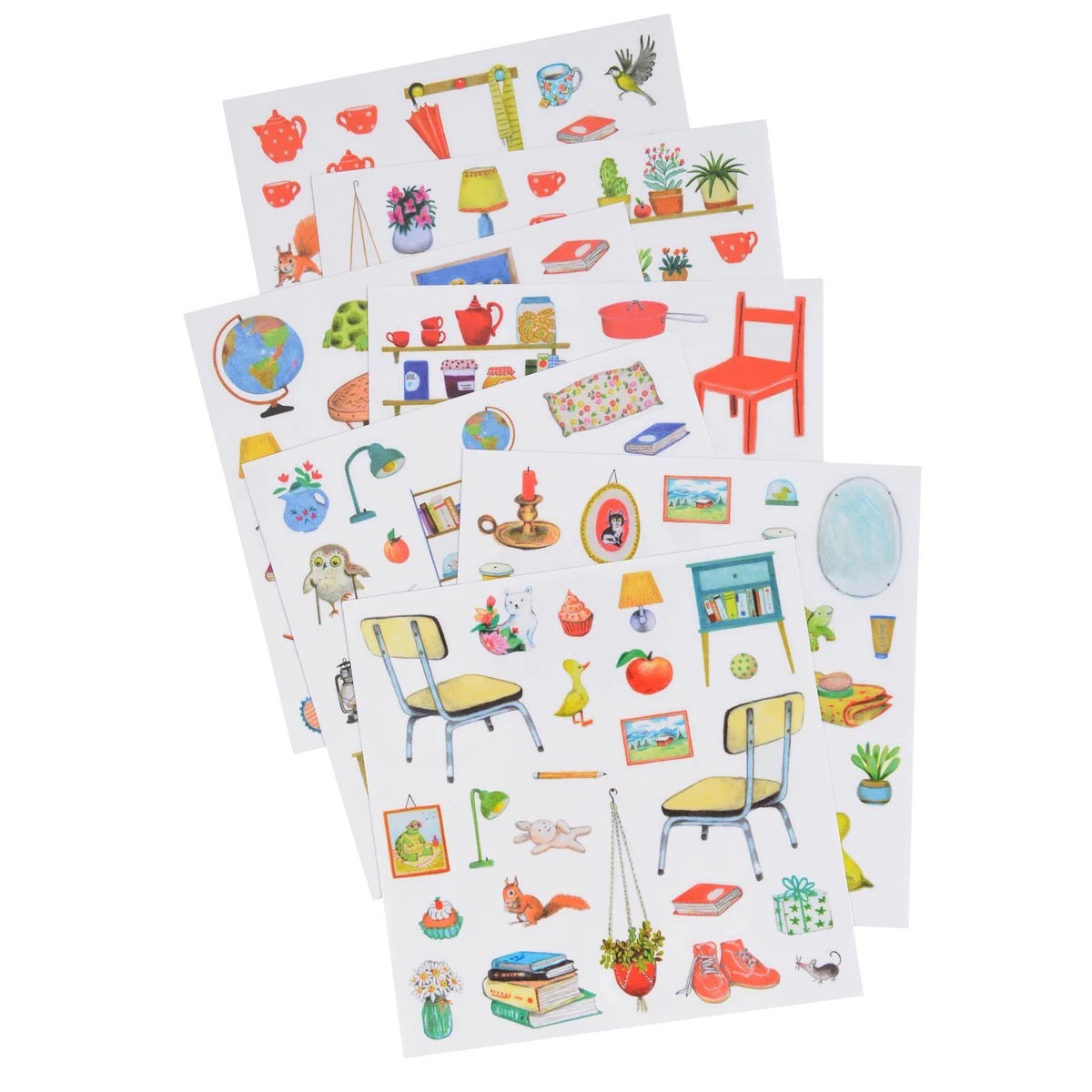 Moulin Roty Grande Famille - Colouring Book with Stickers