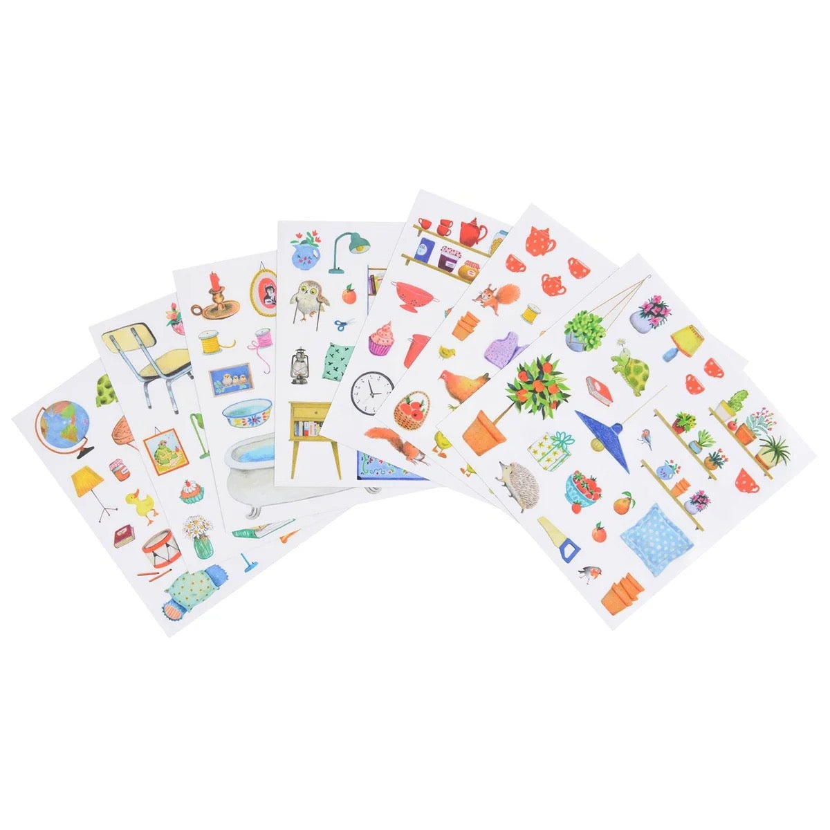 Moulin Roty Grande Famille - Colouring Book with Stickers