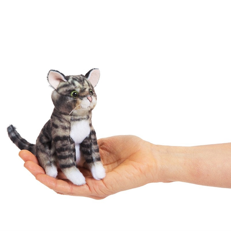 Folkmanis Puppets - Mini Grey Tabby Cat