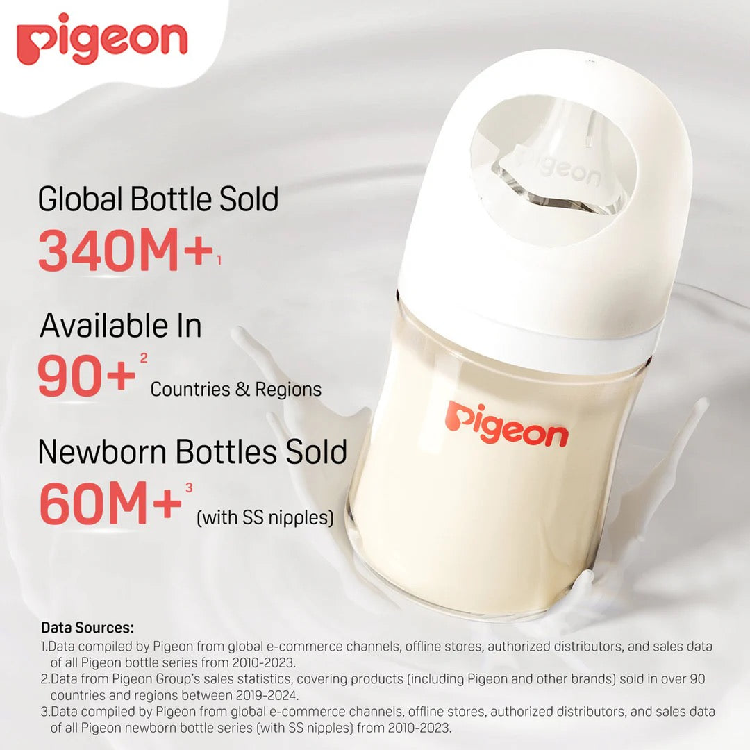 Pigeon PPSU Bottle 5oz (1-Pack) with SS Nipple 0M+