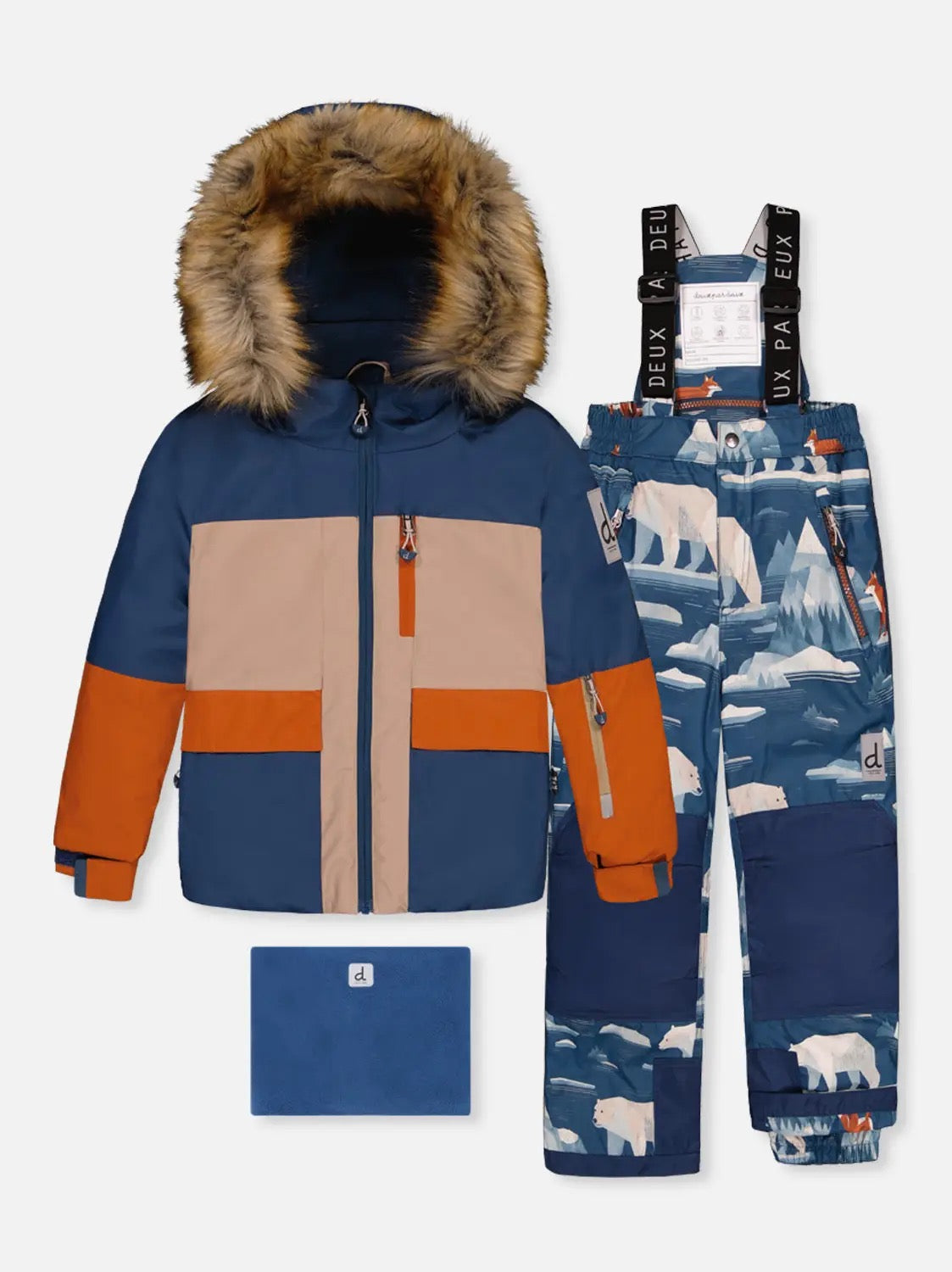 DEUX PAR DEUX Two Piece Play Snowsuit