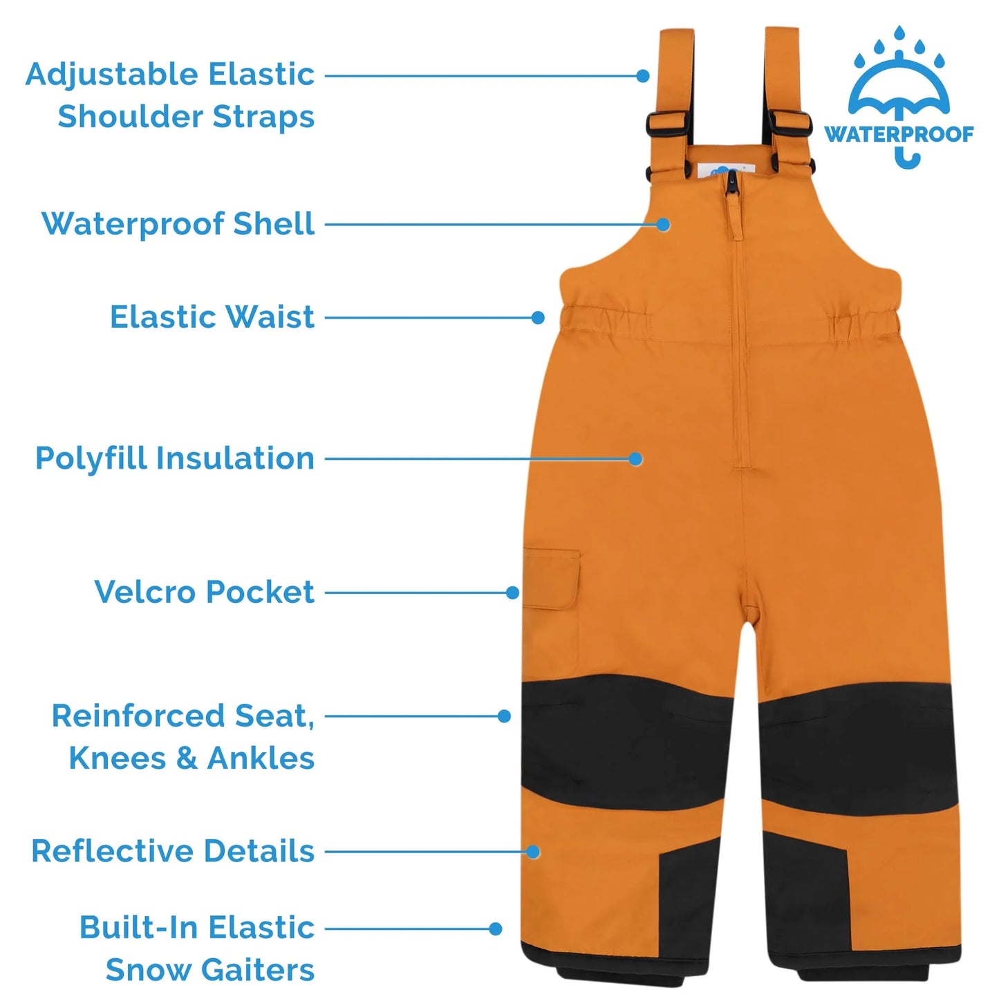 Jan and Jul  | Kids Snow Overalls