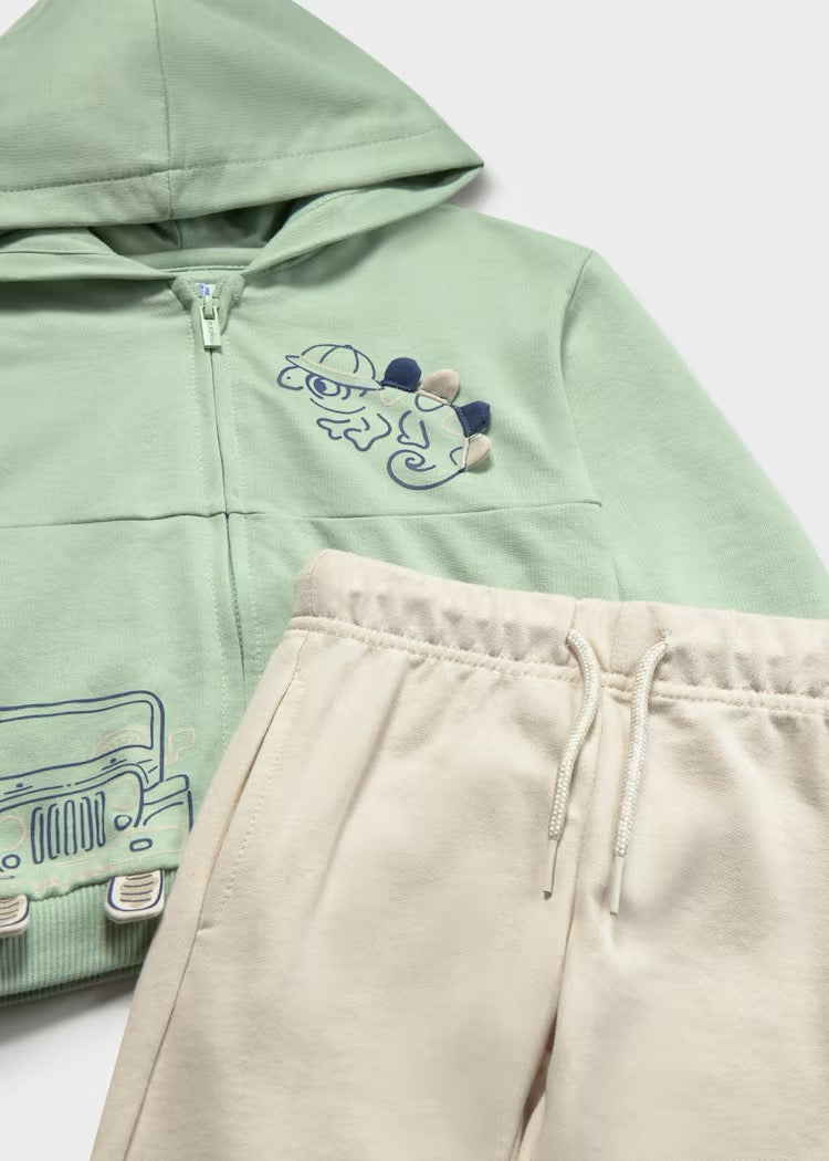 Mayoral Baby 3-Piece Tracksuit (Matcha)