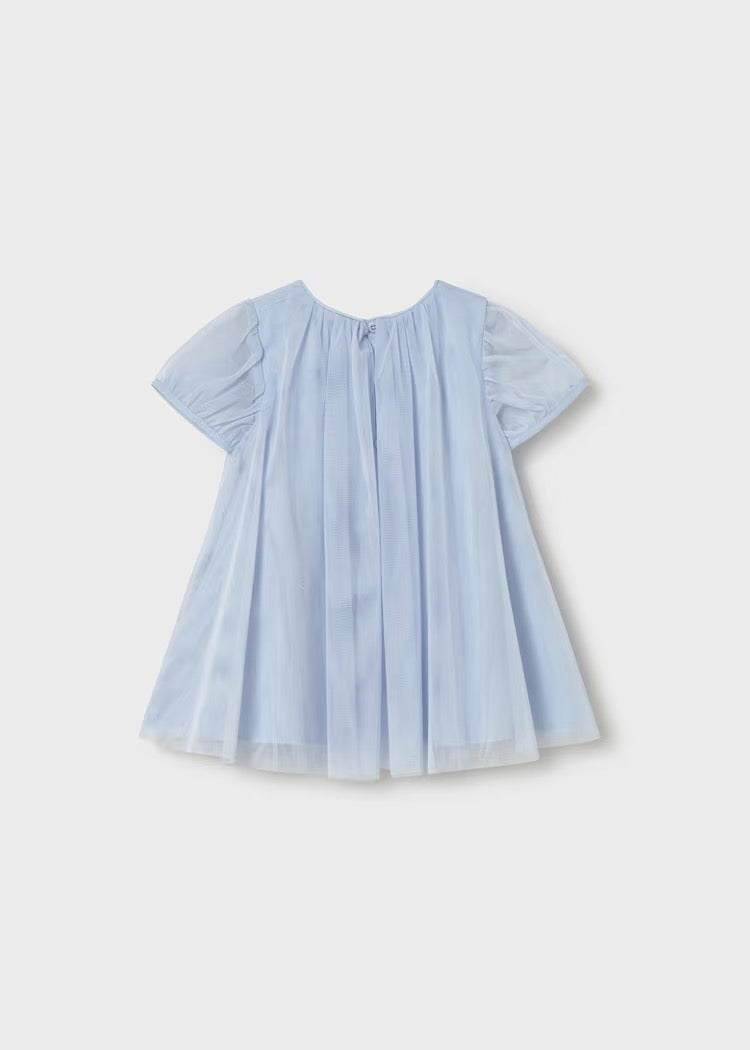 Mayoral Baby Tulle Dress with Crossbody bag